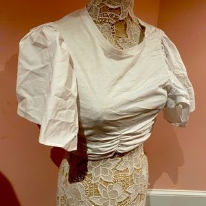 ZARA new ruched crop top